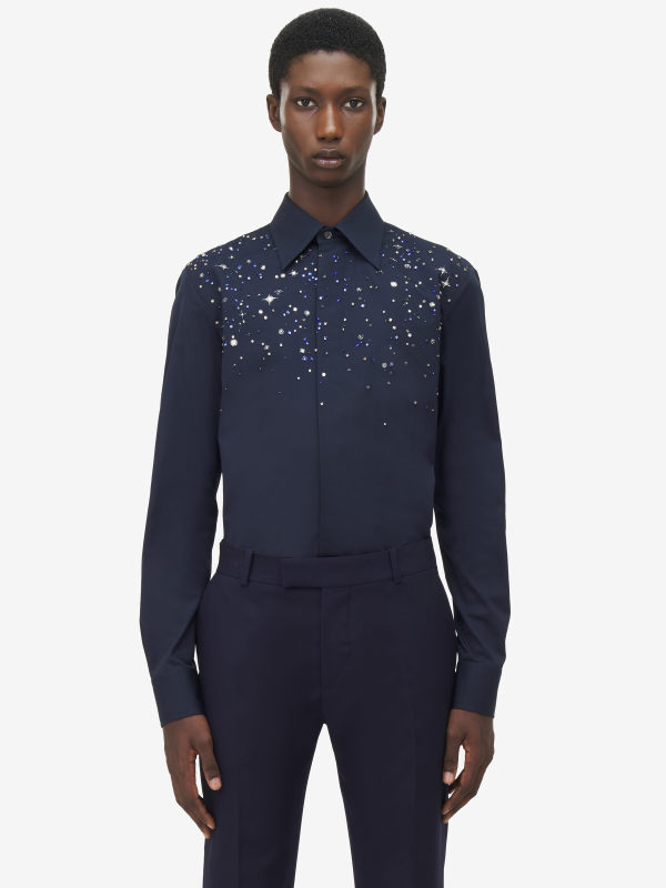 ALEXANDER MCQUEEN - Constellation Embroidery Shirt - Item 828873QNAAX4120